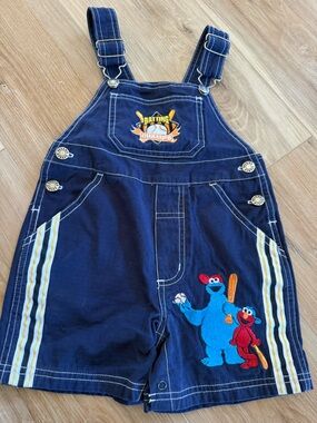 Vintage Sesame Street Shortalls